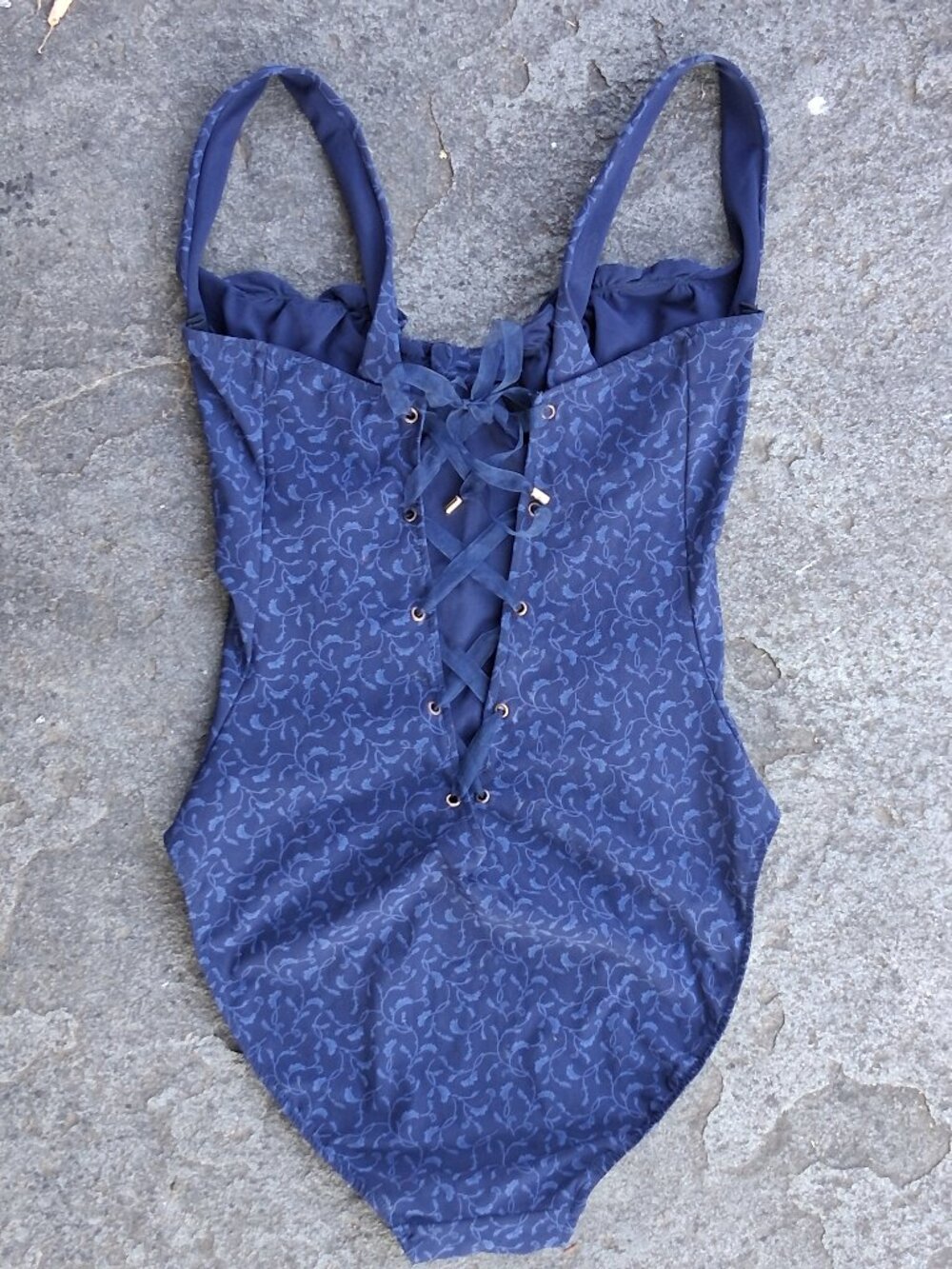 new Sauvage LUXE Corset UW Lace up one piece swimsuit Small USA